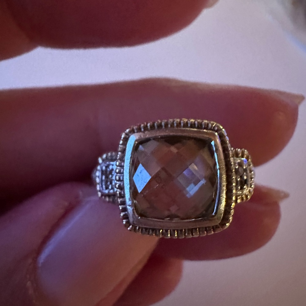 Judith Ripka Canary Crystal SS Ring - Picture 5 of 8